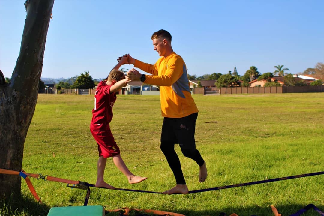 Slackline training